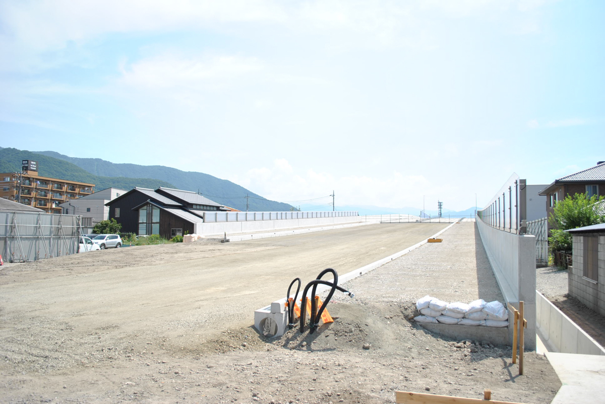 一般国道411号朝気1工区道路工事