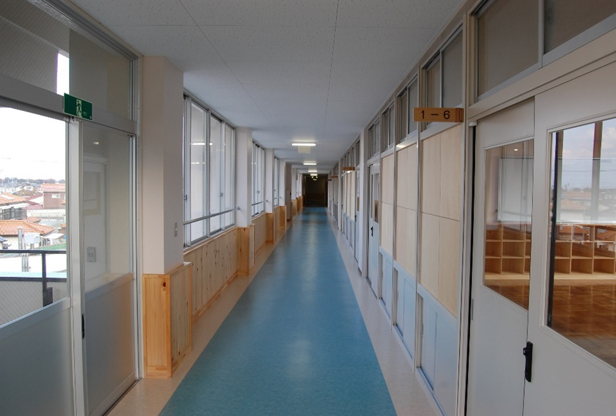 南アルプス市立櫛形中学校 耐震補強工事