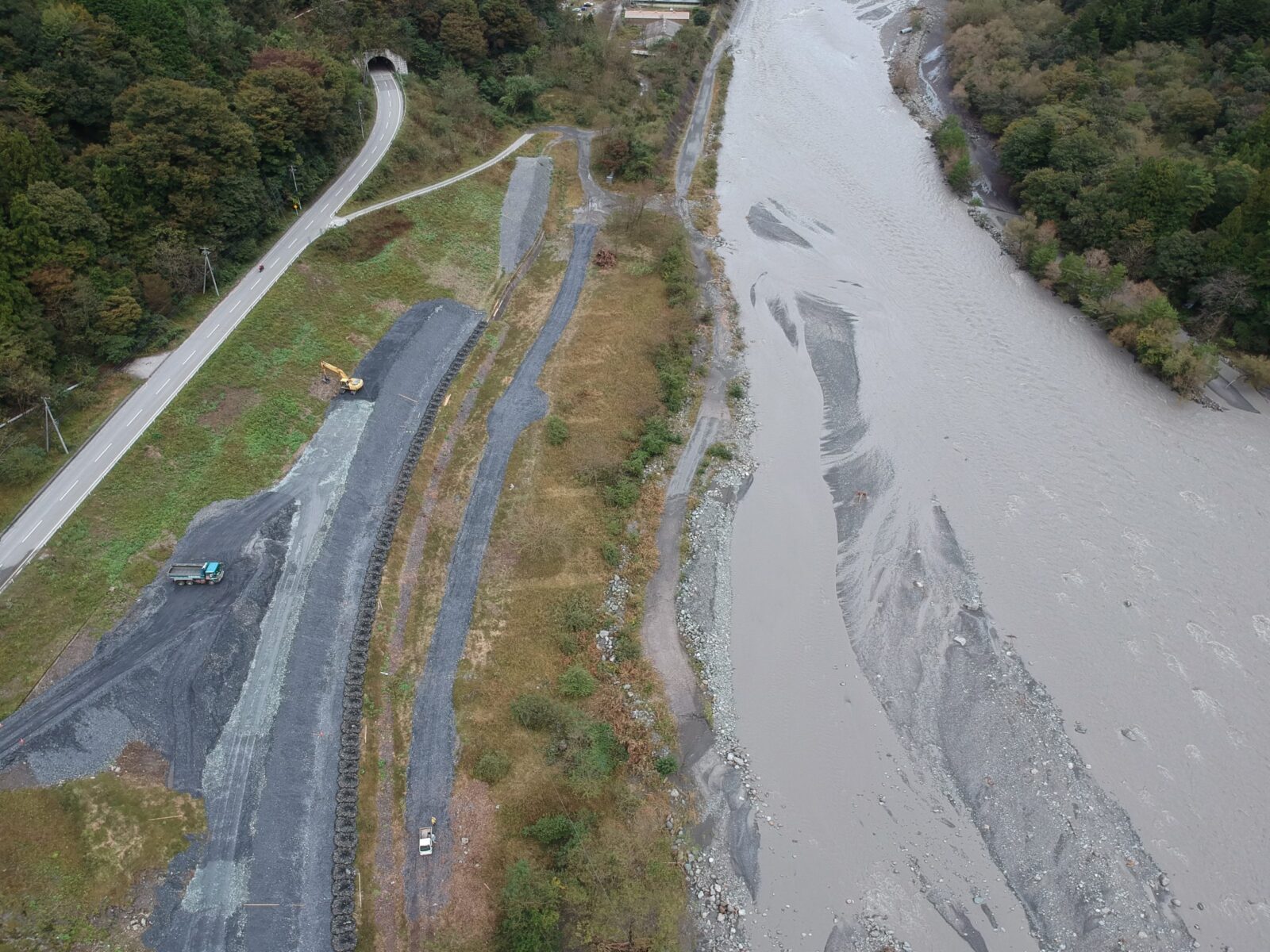 主要地方道南アルプス公園線護岸工事