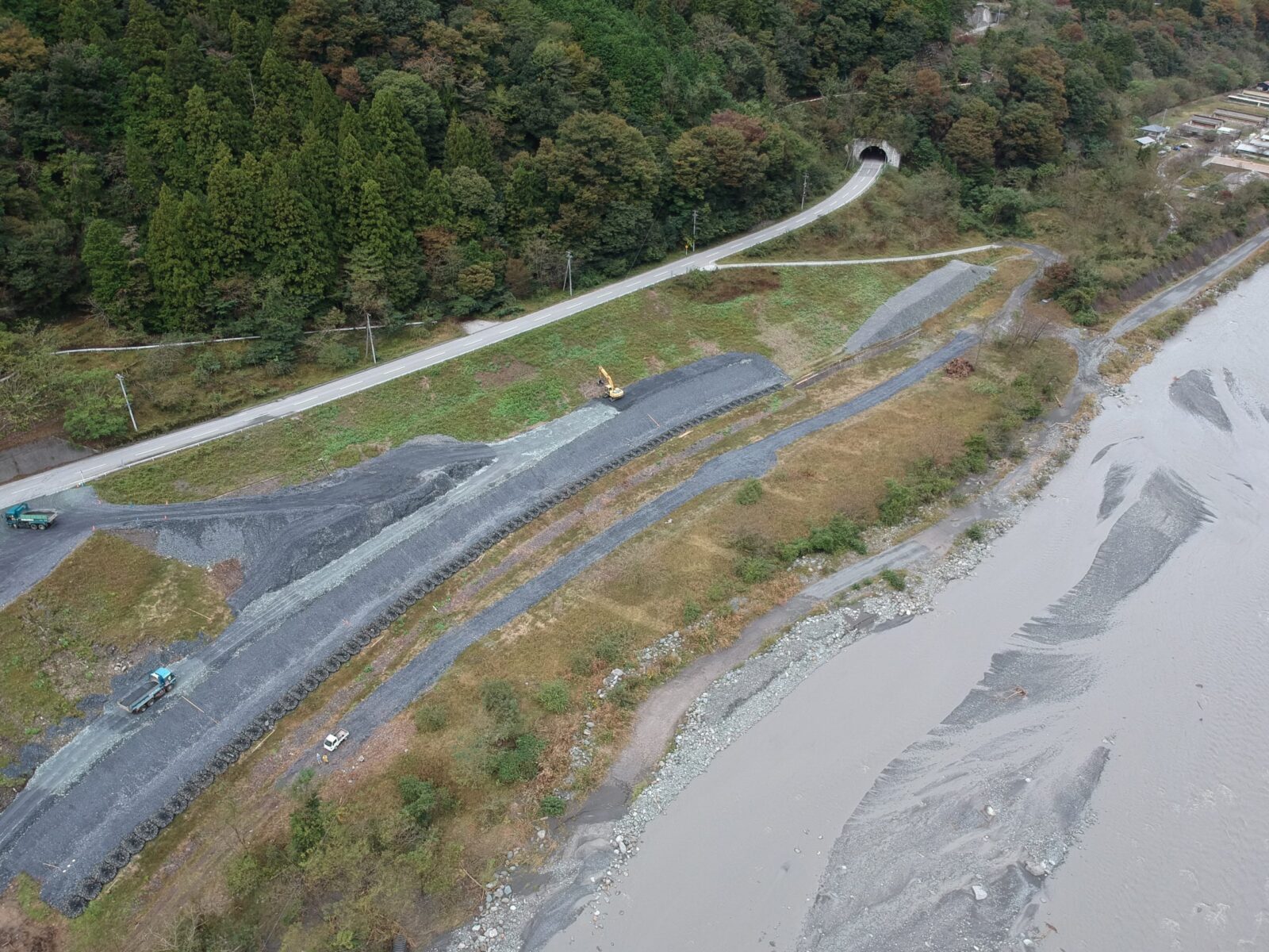 主要地方道南アルプス公園線護岸工事