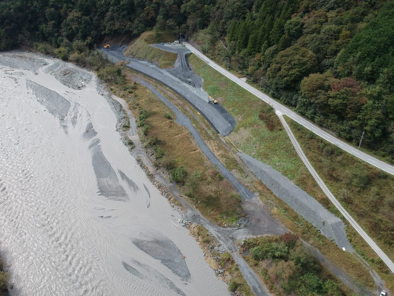 主要地方道南アルプス公園線護岸工事