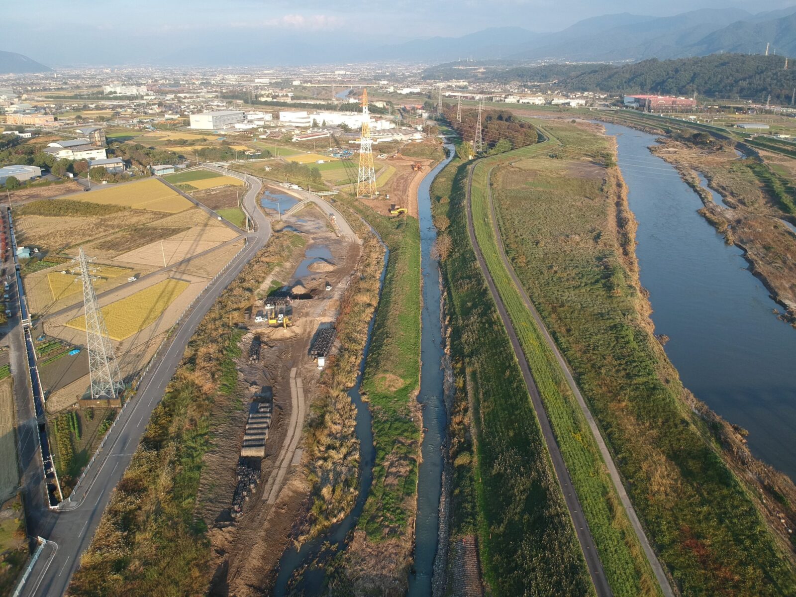 鎌田川２工区河川工事